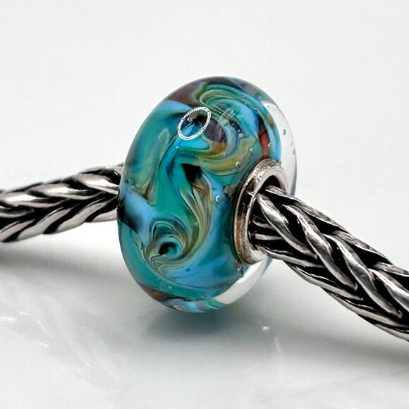 TROLLBEADS Rare Van Gogh Unique #2 LAA 925S colorful swirls, style of the artist - Picture 1 of 10